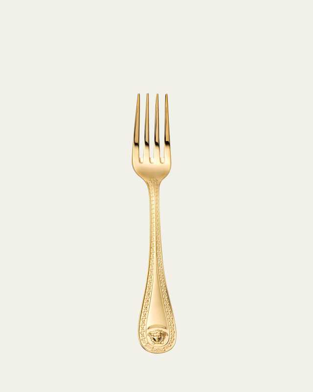 Medusa Gold-Plated Table Fork